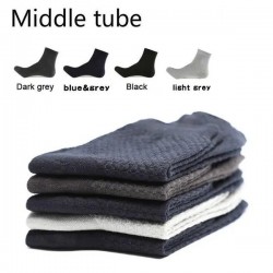 12 Pairs Bamboo Fiber Socks Socks Anti-Bacterial Deodorant Breathable Cotton Socks Business Middle Tube/Low Cut Socks For Sports, Hiking,