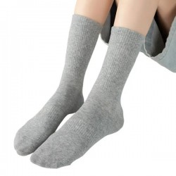 Premium Cotton Crew Socks with 200N High Elasticity for Men and Women