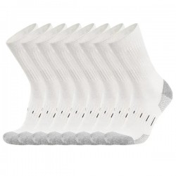 Men's Athletic Cushioned Crew Socks Sports Socks Breathable Ankle High Socks