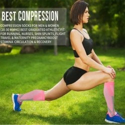 Medical Compression Socks for Women and Men Circulation-Best Support for Running, Athletic, Nursing, Travel