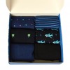 CIOCCA men's short low socks pack of 6 pairs of summer cotton socks with box ite