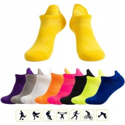 1pair Solid Women Men Short Ankle Socks Unisex Compression Socks Athletic Breathable Socks Outdoor Running Sports Socks