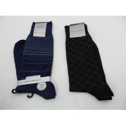 Perry Ellis Men's 2-Pk. Microfiber Patterned Socks