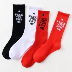 Unisex Cool Letter Print Socks Cotton Socks Sport Socks