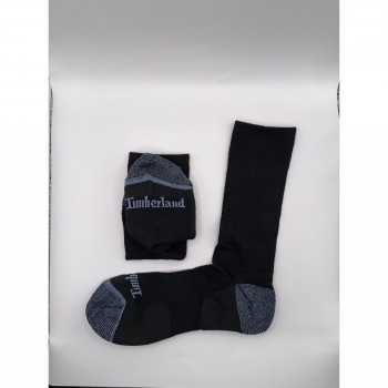 Timberland Unisex Cushioned Crew Socks 4 Pairs - Wool Blend, Thermal Large