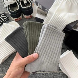 Men's Basketball Socks Mid-Calf Cotton Athletic Socks for Sports & Casual Wear