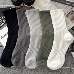 Men's Basketball Socks Mid-Calf Cotton Athletic Socks for Sports & Casual Wear