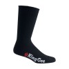 12 X Kinggee Men's Bamboo Black Work Socks 7-12