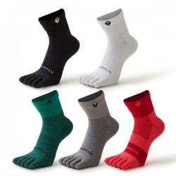 Coolmax Running Toe Socks for Men & Women | Quick-Dry Breathable Athletic Socks for Marathon & Fitness