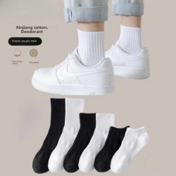 Men's Cotton Crew Socks - Moisture Wicking, Odor Resistant, Unisex Athletic Socks for Sports and Casual Wear