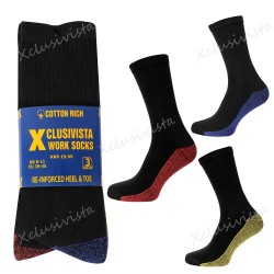 10 Pair Mens Heavy Duty Work Sports Warm Boots Socks Reinforced Heel Toe 6-11 UK