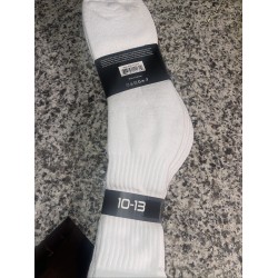 RND 4 Pack White High Performance Crew Socks Mens Size 10-13