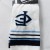 TCK Unisex Arch Compression Baseball Crew Socks DH3 White/Blue Small NWT