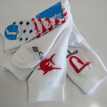 Columbia Mens PFG Fishing Crew Socks 3 Pack 6-12 Nwt