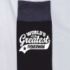 Greatest Fisherman Men's Black Socks Novelty Birthday Fathers Day Gift