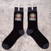 Father's Day Padel Life Is Better Men's Black Socks Fun Birthday