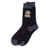 Father's Day Padel Life Is Better Men's Black Socks Fun Birthday