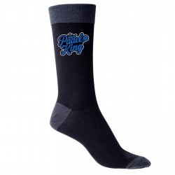 The Padel King Men's Black Socks Fun Birthday Gift For Dad
