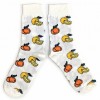 MENS ORANGES AND LEMONS FRUITY WHITE SOCKS UK 6-11 / EUR 39-45/ US 7-12