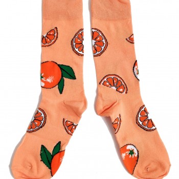 Mens Fruity Oranges Citrus Orange Socks 6-10 UK / 39-44 Eur / 7-11 US