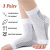 3 Pack Ankle Brace Compression Sleeve 15-20 mmHg Open Toe Сompression Socks