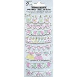 Little Birdie Adornos Bebé 8/Paquete-Socks y Baberos Rosa - BABYEM11-83936