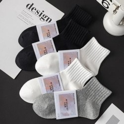 Cotton Crew Socks for Men and Women - Breathable Athletic Casual Socks, All-Season Comfort, Odor-Resistant