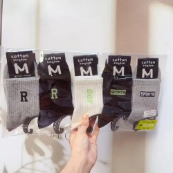 Men's Cotton Athletic Socks - Breathable, Moisture-Wicking Mid-Crew Socks for Sports & Casual Wear