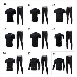Men Sportswear Compression Sport Suits Quick Dry Running Sets Clothes Sports Joggers Training Gym Fitness Tracksuits Running Set