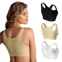 XS-5XL Plus Size Women Posture Corrector Bra Wireless Back Support Lift Up Yoga Bra Running Sports Gym Bras Underwear