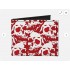 Canvas Bi-Fold Wallet Skull Yard Red/White (US IMPORT)