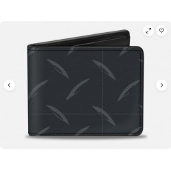 Bi-Fold Wallet Diamond Plate Grays (US IMPORT)