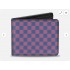Bi-Fold Wallet Checker Baby Pink/Baby Blue (US IMPORT)