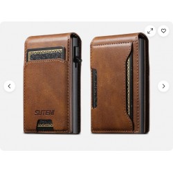 JCGOOD Men's Bifold Wallet with Large Capacity, Slim Leather Card Case, and Card