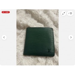 Vintage Epi Green leather Wallet