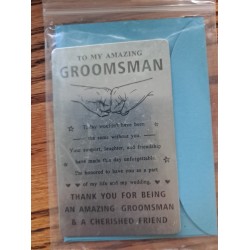 Wallet Card for Groomsmen Wedding Gifts Metal Size Card