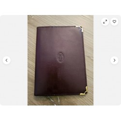 Cartier Must de Cartier Red Leather 4CC Card Holder Wallet Luxury
