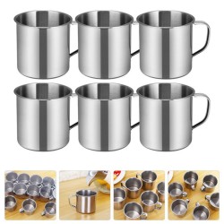 2 Pcs Stainless Steel Water Cup Child Travel Metal Cups for Drinking
