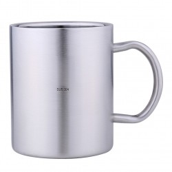 1PC Household Stainless Steel Beer Mug Cup Water Cup for Home Room Hotel (Big