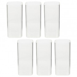 6pcs Drinking Glass Cups Glass Water Cup Transparent Milk Cup Coffee Cup