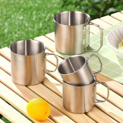 For Kid Safe Stainless Steel Water Cup - No BPA Thickened 304 SS 12x12x12cm