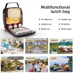 Portable Large Capacity Lunchbox Reusable Lunch Bags Insulated Lunch Bag Lunch Box Cooler,Lunch Box Lunch Bag for Men Women