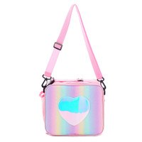 Holographic Lunch Bag Insulated Lunch Box Cooler Tote Bags Picnic Container Storage Organizer