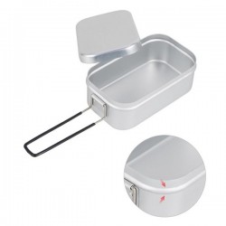 Outdoor Hiking Lunch Box Camping Bento Box Picnic Lightweight Foldable Handle