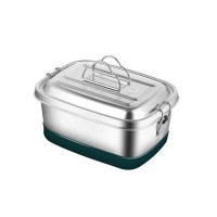 Leak Proof Lunch Storage Container Portable Stainless Steel Food Container Lunch Case for Convenient Meal Carry
