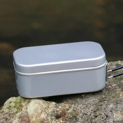 Outdoor Insulated Lunch Box with Antiscald Handles Aluminium Lunchbox Durable