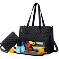 4 colorsStorage Bag with Lunch Compartment Laptop Bag Storage with Lunch Box Compartment Computer Holder Fruit Drink Container