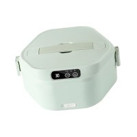 Earthenware Varnished Heating Lunch Box With Intelligent Clock 10 Minimum Quick Warm Function 4.2 Cup Capacity Dishwasher Safe For Adults