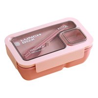 Compartmentalized Microwave Safe Lunch Box Leakproof Large Capacity Plastic Food Storage Container For Meal Preparation