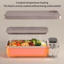 Insulated Heating Stainless Steel Lunch Box for Warm Meals During Commutes
